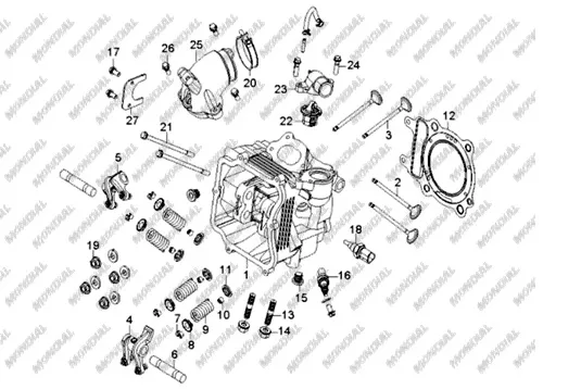 MONDIAL 250 JETMAX TAPA VIDA M12x1
