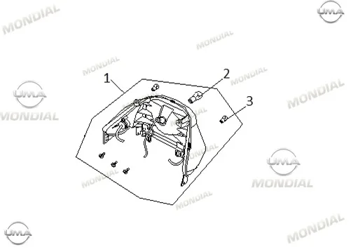 MONDIAL 50 BEESTREET ARKA STOP KOMPLE