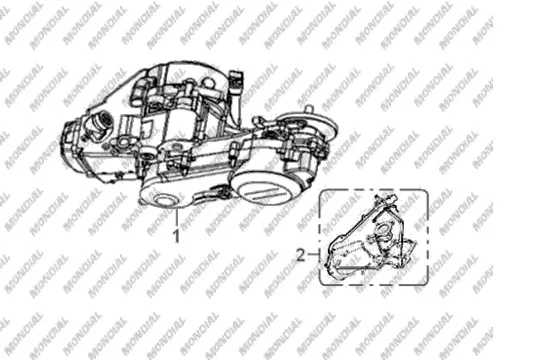MONDIAL 50 TT MOTOR KOMPLE