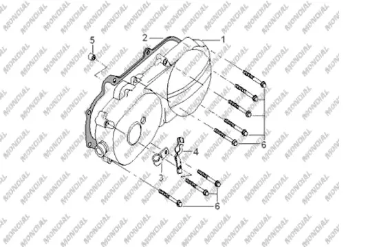 MONDIAL 50 TT KRANK KUTUSU SOL KAPAK