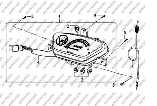 MONDIAL 50 TT GOSTERGE PANELI KOMPLE