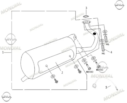 MONDIAL 50 ZNU ec EGZOZ KOMPLE (SIYAH)