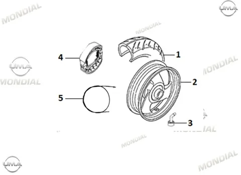 MONDIAL WİNG 50 İ E5_26 ARKA JANT - CELIK (2.50X10") (SIYAH)