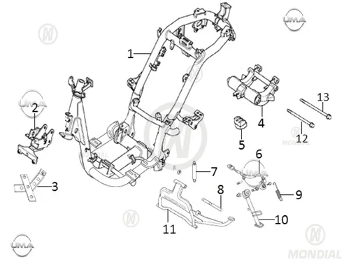 MONDIAL FURY 110 ORTA SEHPA YAYI