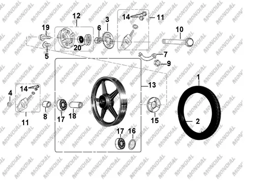 MONDIAL 100 MG SPORT BURC 16X21X48