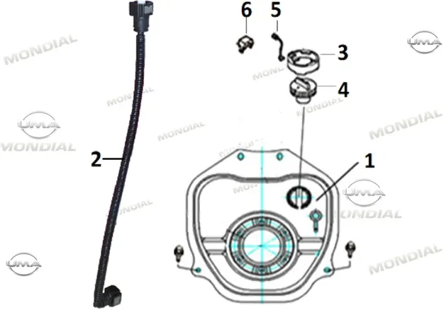 MONDIAL FURY 110 BENZIN DEPOSU