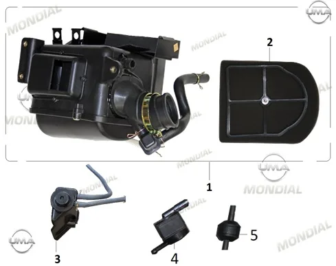 MONDIAL 100 UAG i_22 IKINCIL HAVA FILTRESI