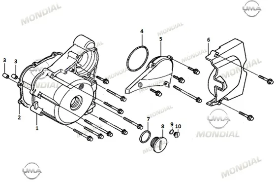 MONDIAL 110 UCG REDUKSIYON DISLI KAPAGI