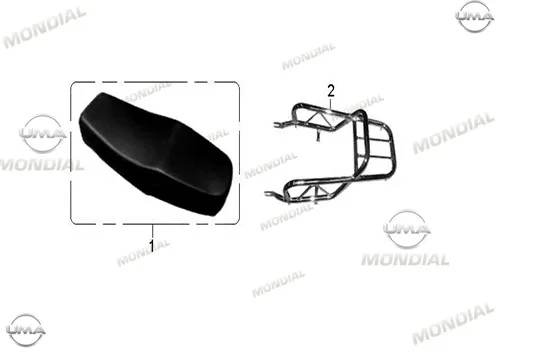 MONDIAL 110 UCG SELE KOMPLE (SIYAH)