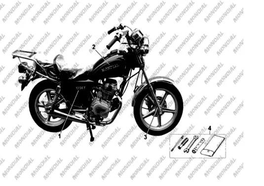 MONDIAL 125 KT_11 ON AMORTISOR AMBLEMI TAKIM