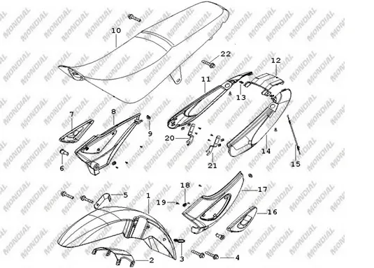 MONDIAL 125 MC ROADRACER KAUCUK RONDELA (18X25X1)