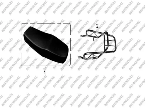 MONDIAL 125 MG DELUXE _13 SELE KOMPLE (SIYAH)