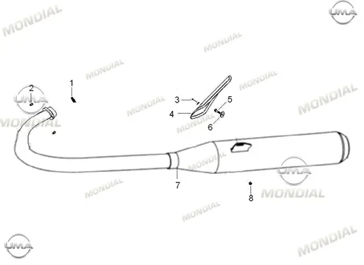 MONDIAL 125 MH DRIFT RONDELA (12X28X2)