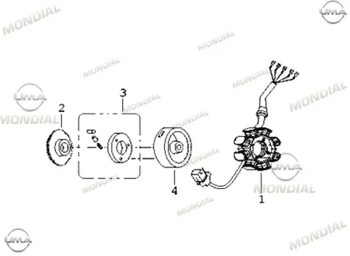 MONDIAL 125 MH DRIFT _17 STATOR (2017)
