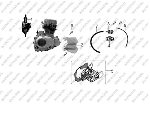 MONDIAL 125 MX GRUMBLE KATALIZOR CONTASI
