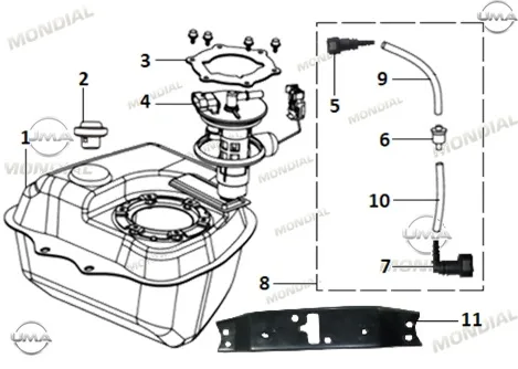 MONDIAL WING 50 VALF 7.8