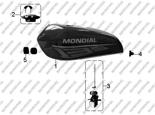 MONDIAL 135 UAG BENZIN DEPOSU (KIRMIZI)