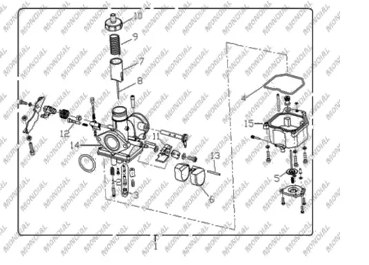 MONDIAL 150 KN KARBURATOR SAMANDIRASI