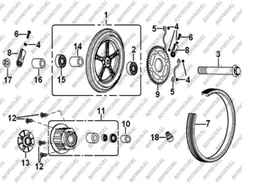 MONDIAL 150 KN DIS LASTIK (110/90-16) (TUBE)