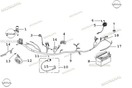 MONDIAL 150 MH DRIFT ELEKTRIK TESISATI KOMPLE
