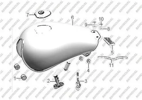 MONDIAL 150 SENTOR BENZIN HORTUMU