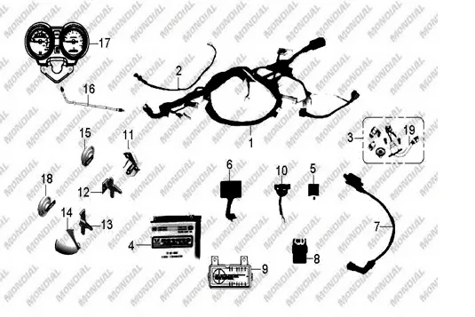 MONDIAL 150 SENTOR KORNA BAGLANTI BRAKETI SOL
