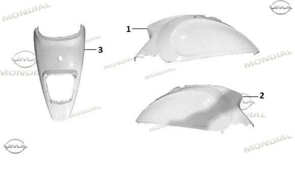 MONDIAL WING 50 ARKA STOP MUHAFAZASI (MAVI)