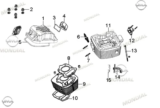 MONDIAL 180 Z-ONE S SILINDIR ALT CONTA
