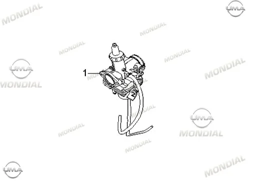 MONDIAL 180 Z-ONE S KARBURATOR KOMPLE