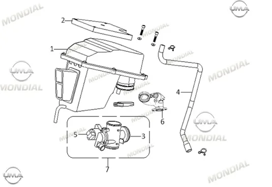 MONDIAL BUCANNER 250I HAVA FILTRESI KOMPLE