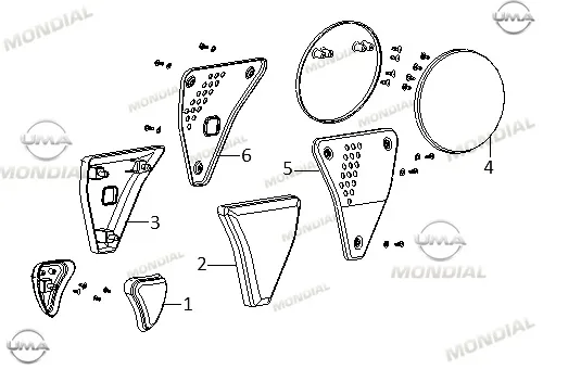 MONDIAL BUCANNER 250I DEKORATIF KAPAK