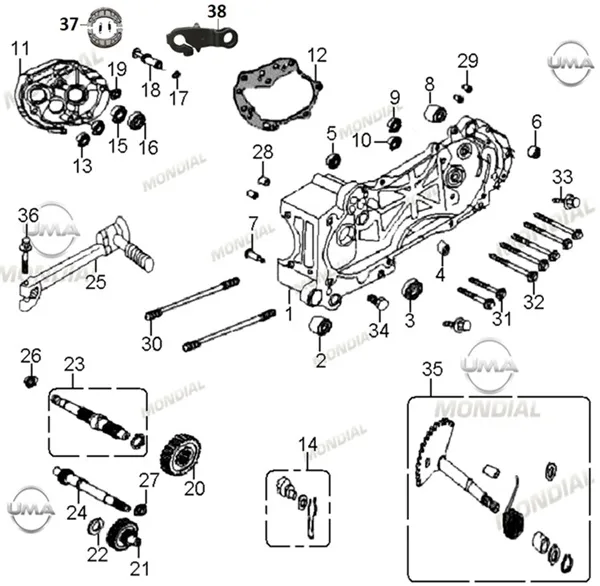 MONDIAL EXON 50 VARYATOR MILI