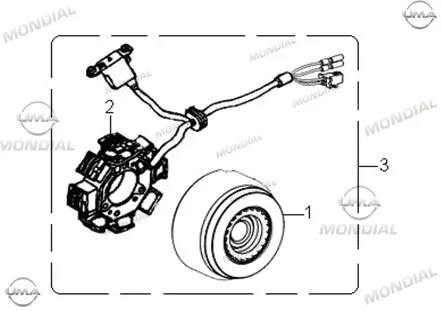 MONDIAL Z-ONE i_20 ALTERNATOR KOMPLE