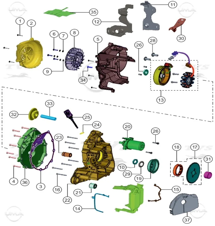 TVS NTORQ 125 (E5) KORUYUCU PLASTIK SOL