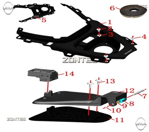 ZONTES ZT125T-M BENZIN DEPO KILIDI (ELK)