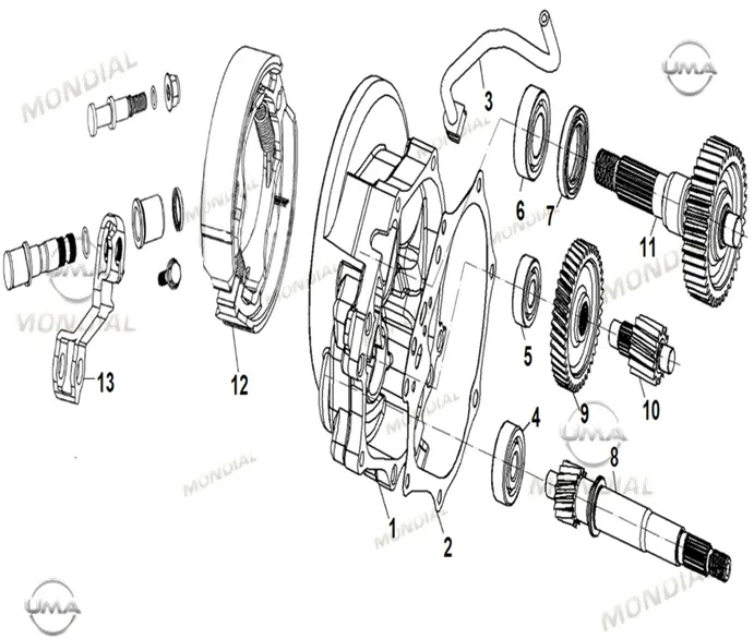 MONDIAL EXON 125  TAHRIK MILI (20T)