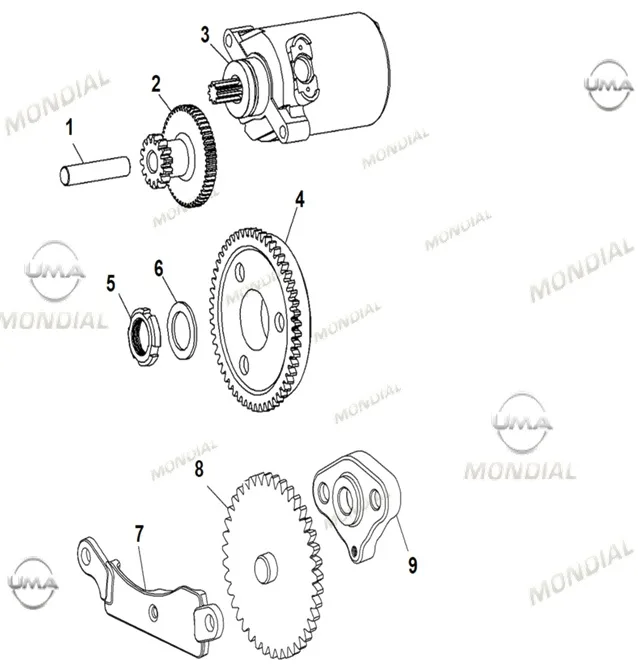 MONDIAL EXON 125  MARS MOTORU