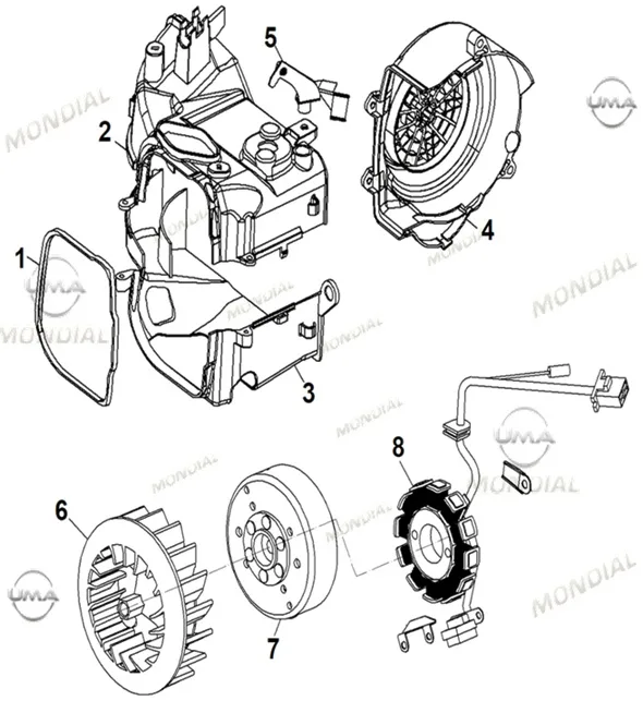 MONDIAL EXON 125  ROTOR