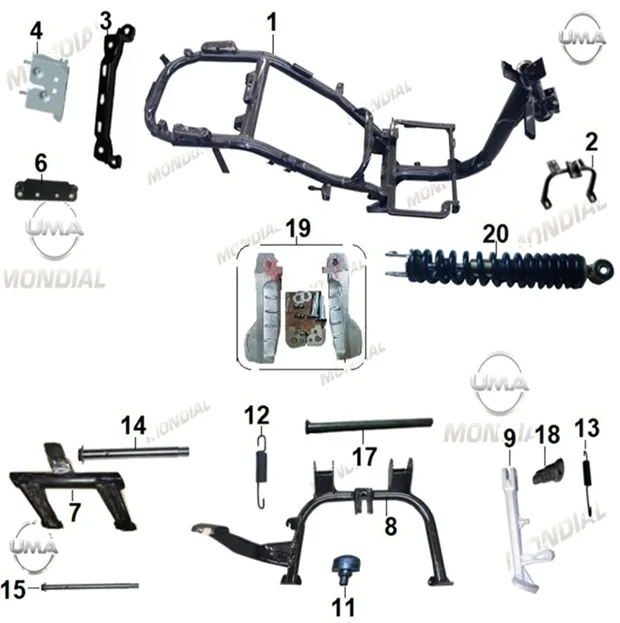 MONDIAL EXON 125  ORTA SEHPA YAYI