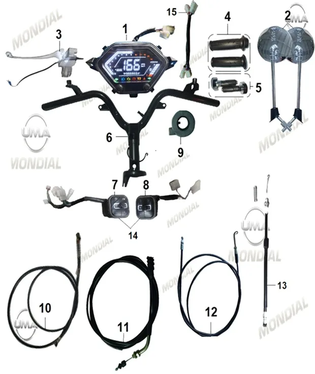 MONDIAL EXON 125  GAZ TELI