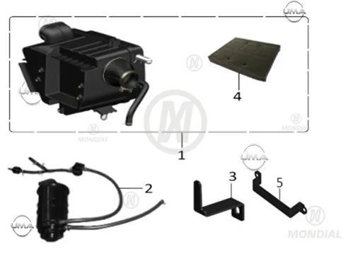 MONDIAL DRIFT L 125 HAVA FILTRESI SUNGERI