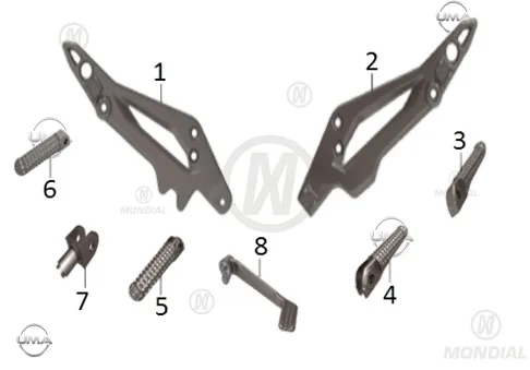 MONDIAL DRIFT L 125 ARKA BASAMAK SAG