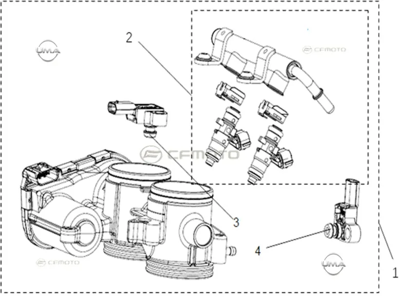 CF MOTO 700 MT KELEBEK VALF GOVDESI