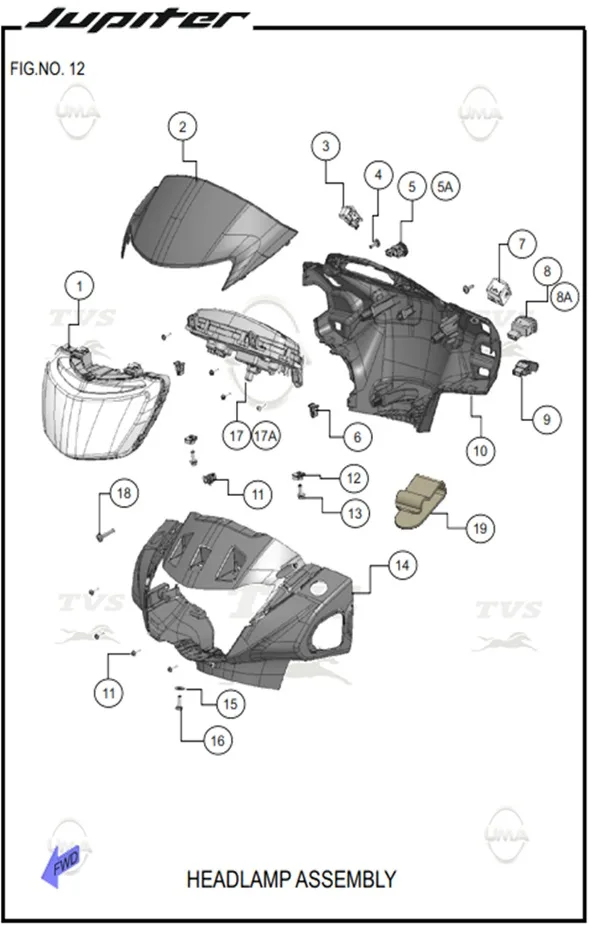TVS CALLISTO 110 (E5+) KLIPS (FAR)