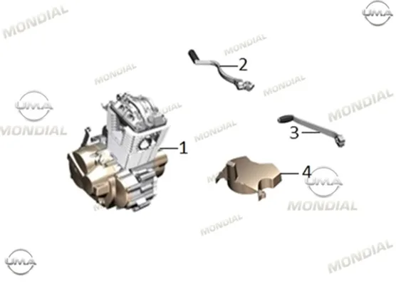 MONDIAL DRIFT L 125 MARS PEDALI