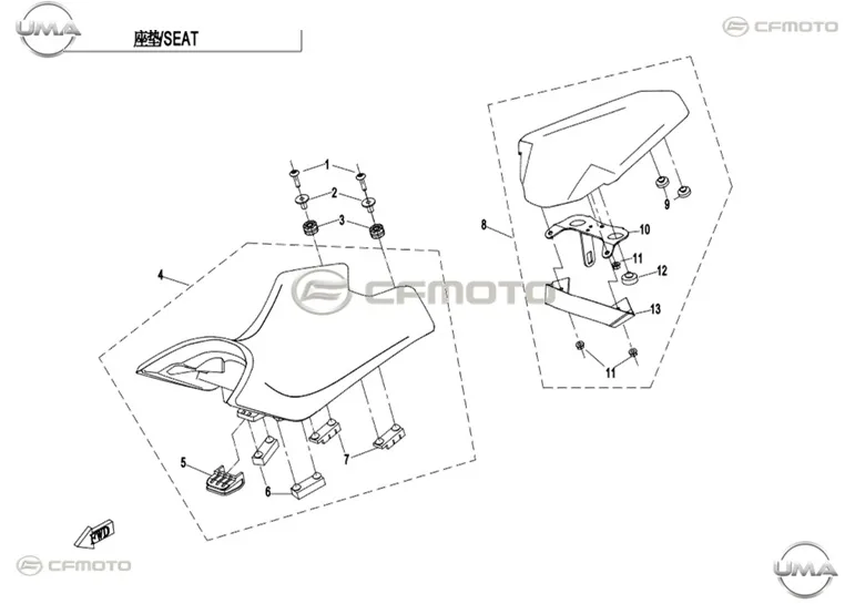 CF MOTO 250NK ARKA SELE
