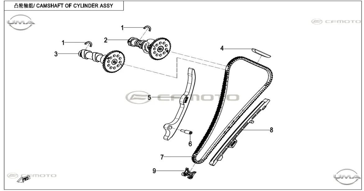 CF MOTO 250NK EKSANTRIK ZINCIR KORUMA