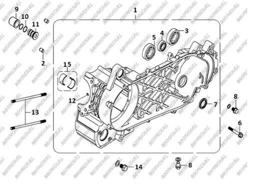 CF MOTO 450SR RULMAN 6205