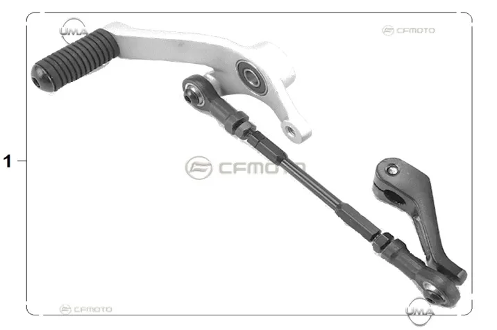 CF MOTO 450SR VITES PEDALI KOMPLE
