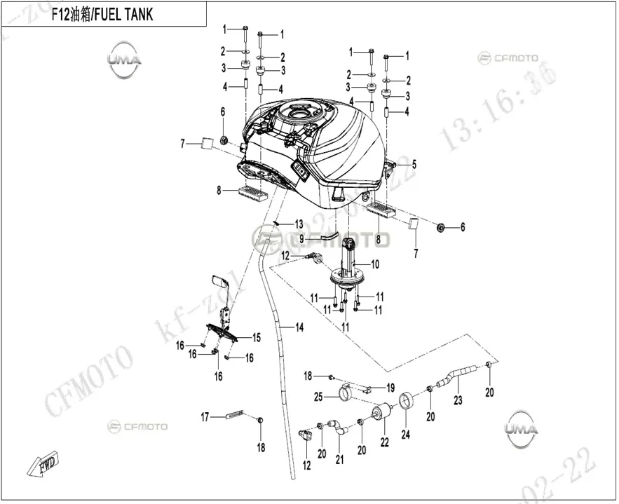 CF MOTO 450SR BENZIN POMPASI